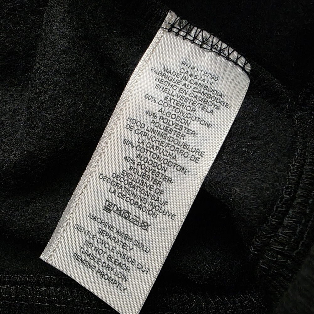 True Religion Womens XL Black Embellished Rhinestone Full‎ Zip Hooded Jacket - Picture 7 of 7